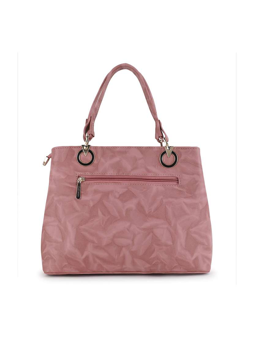 mauve leatherette (pu) regular handbag - 20617002 -  Standard Image - 1