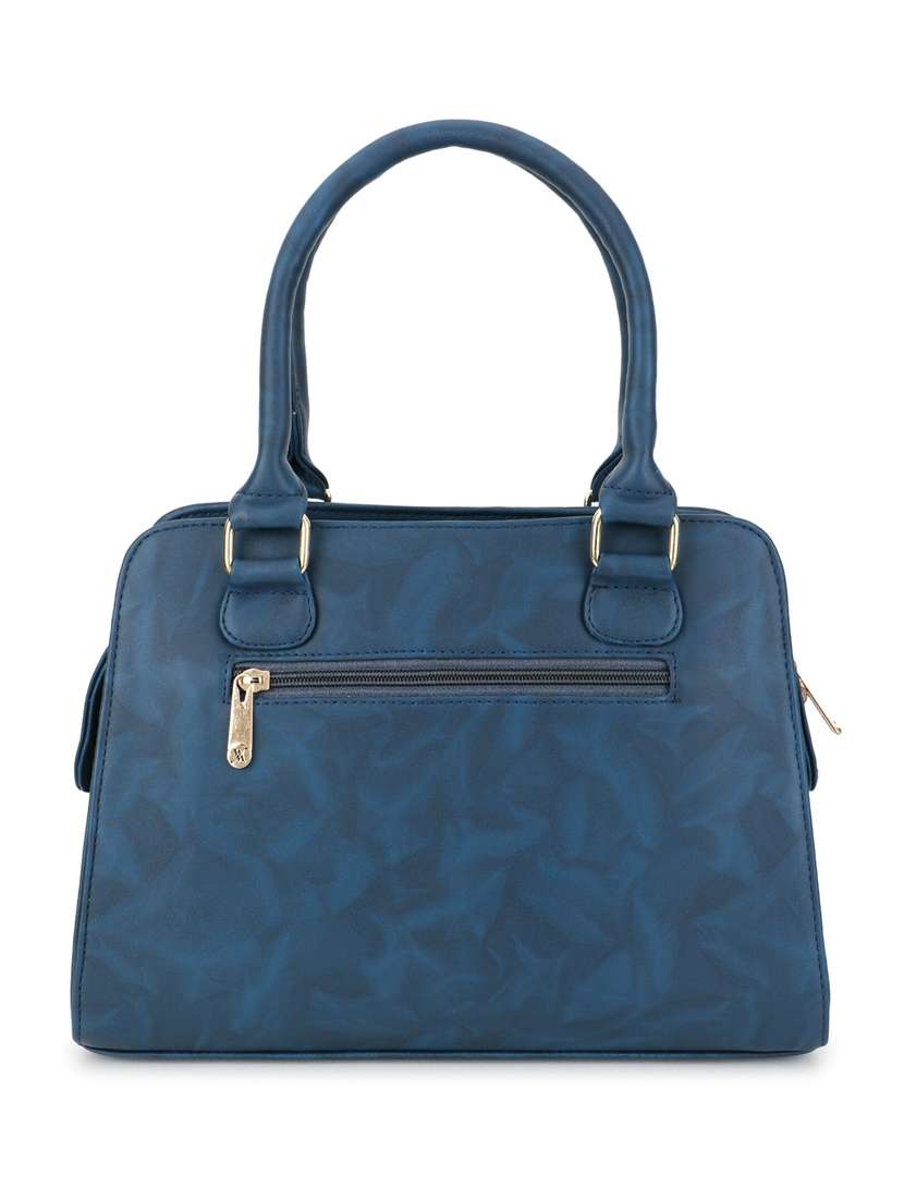 teal blue leatherette (pu) regular handbag - 20617150 - Standard Image - 1