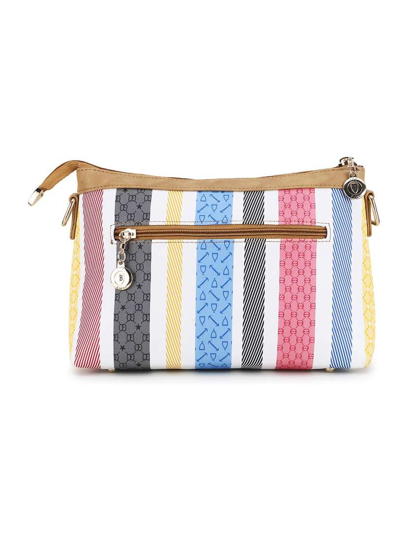 women striped sling bag - 20617405 -  Standard Image - 1