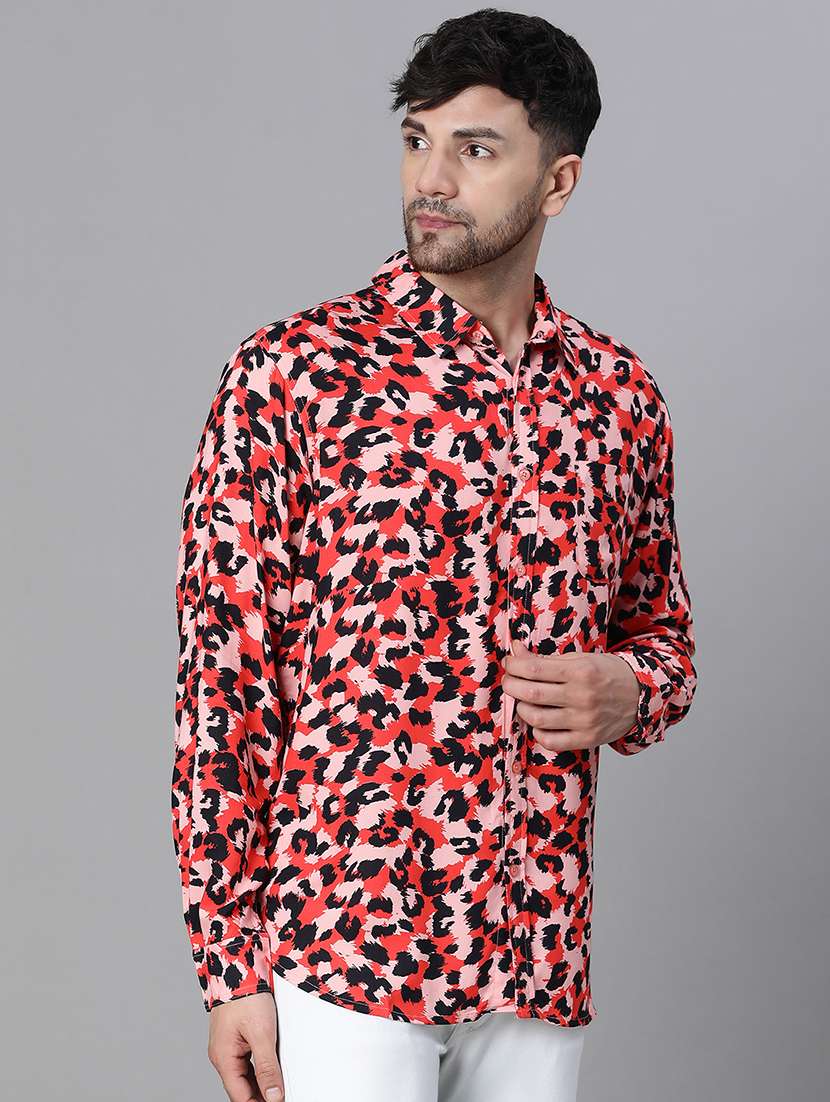 men multi color animal printed casual shirt - 20617463 -  Standard Image - 1