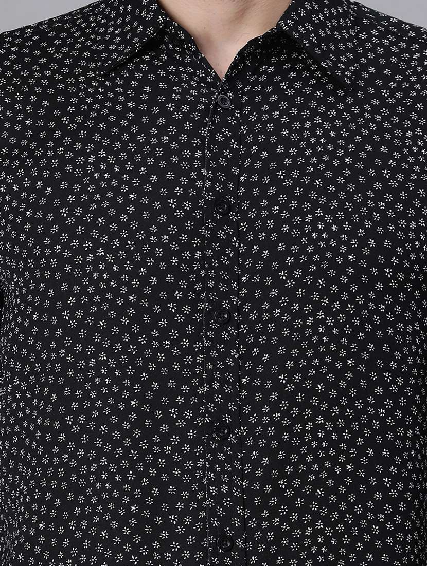 men black printed casual shirt - 20617473 -  Standard Image - 4