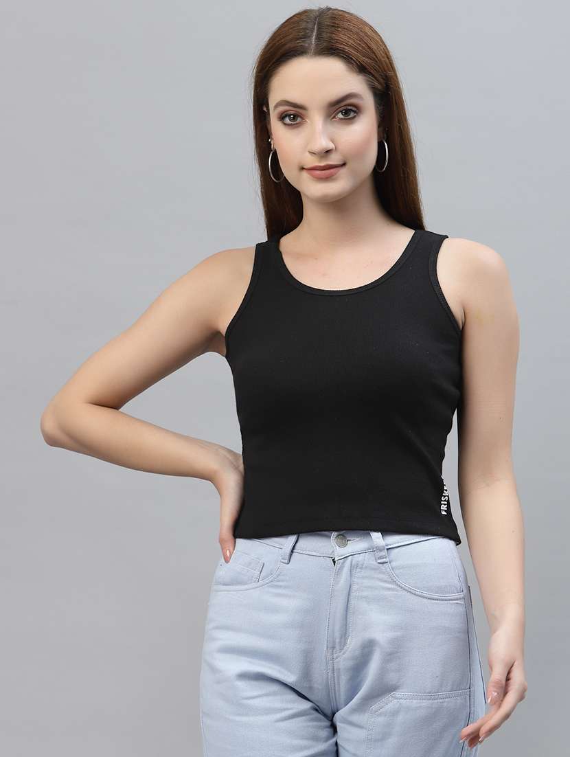 women set of 2 black casual top - 20617653 - Standard Image - 1