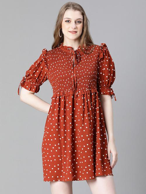 women smocked detailed flared dress - 20622634 - Standard Image - 0