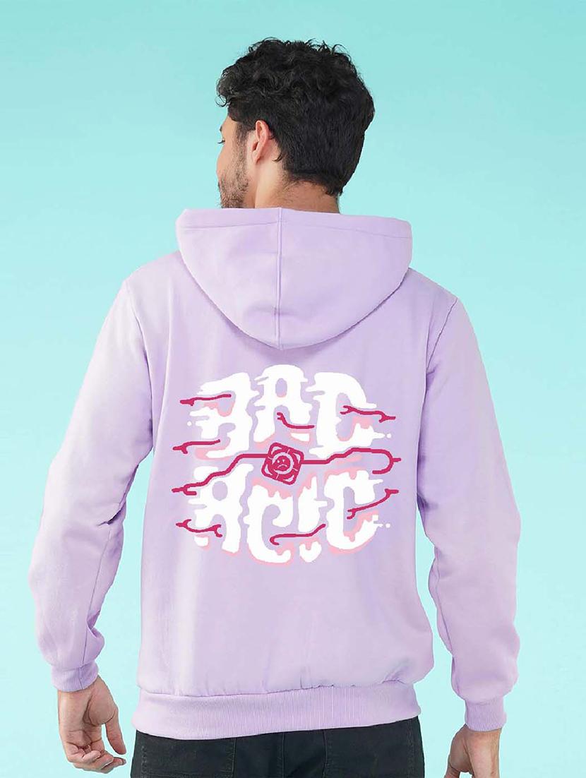 lavender back print hooded sweatshirt - 20623622 - Standard Image - 1