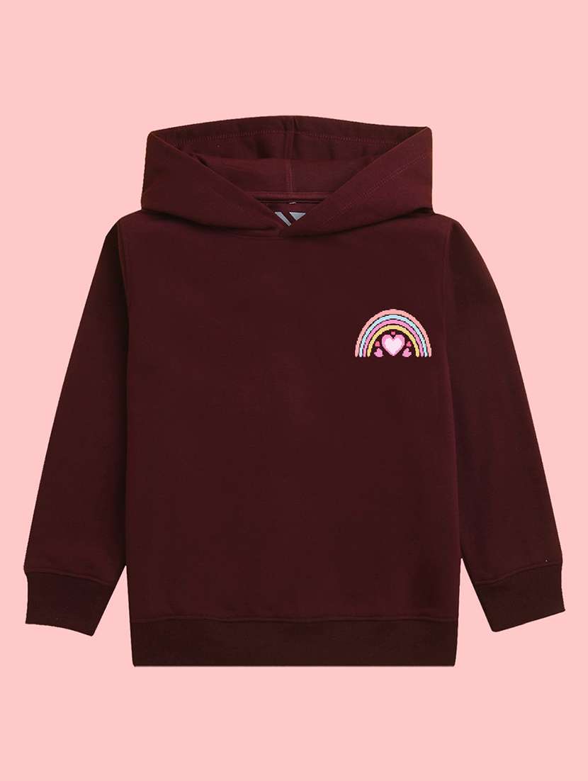 kids full sleeve graphic hooded sweatshirt - 20623724 - Standard Image - 1