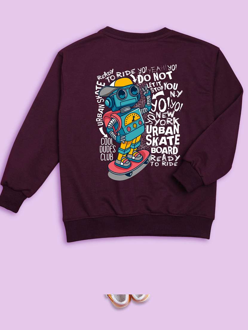 kids round neck graphic regular sweatshirt - 20623797 -  Standard Image - 1