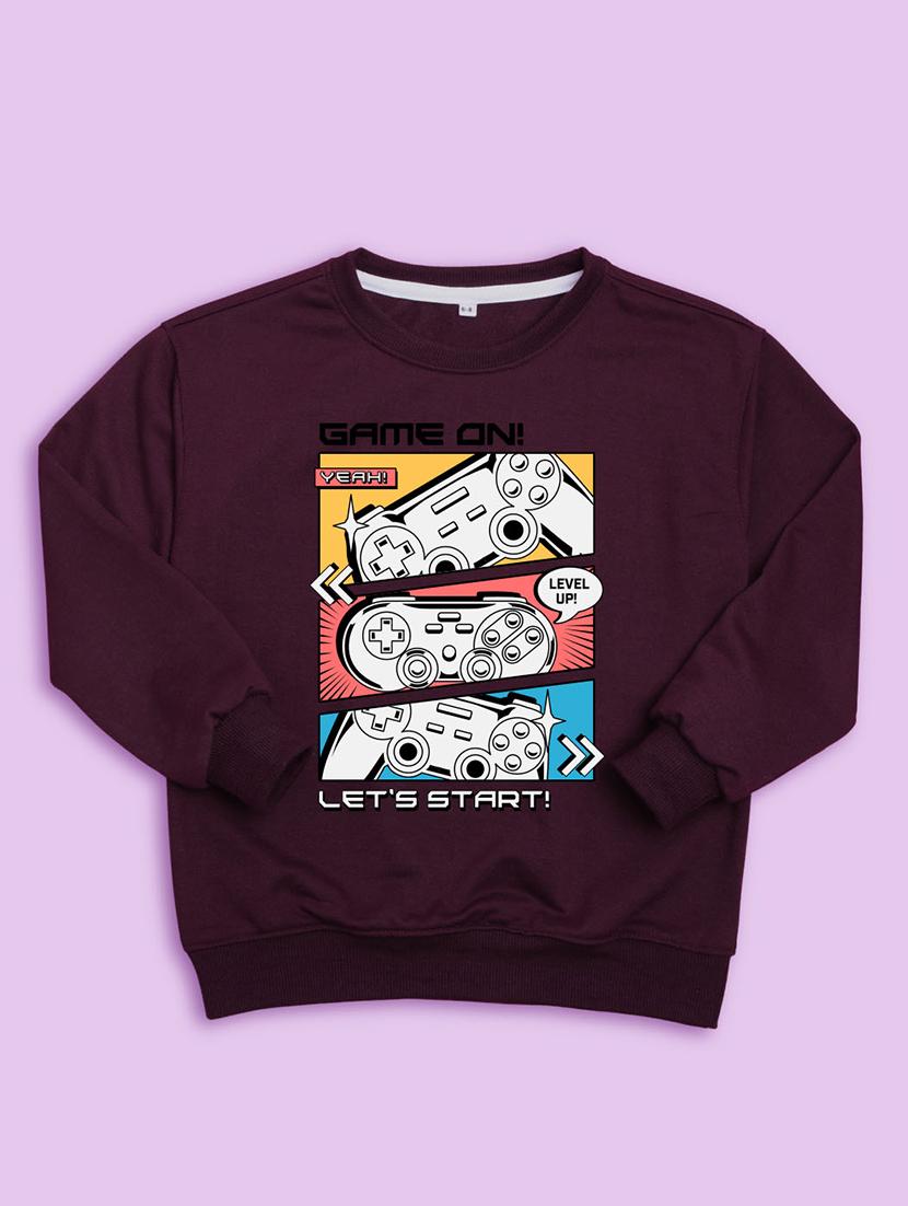 kids round neck graphic regular sweatshirt - 20623806 - Standard Image - 1