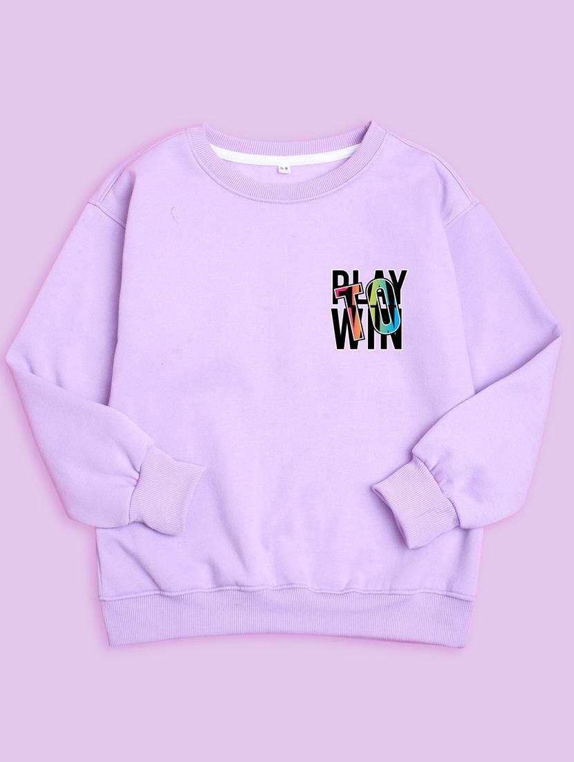 kids round neck typographic regular sweatshirt - 20623829 - Standard Image - 1
