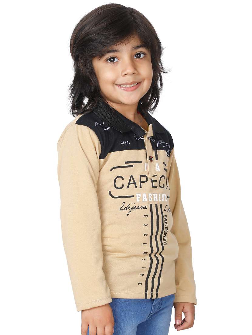 boys typography cotton t-shirt - 20625772 -  Standard Image - 1