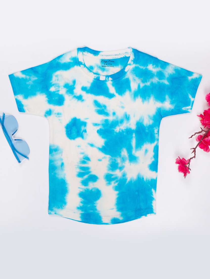 kids tie & dye cotton t-shirt