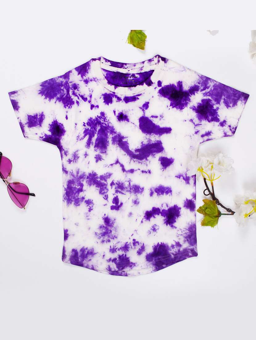kids tie & dye cotton t-shirt