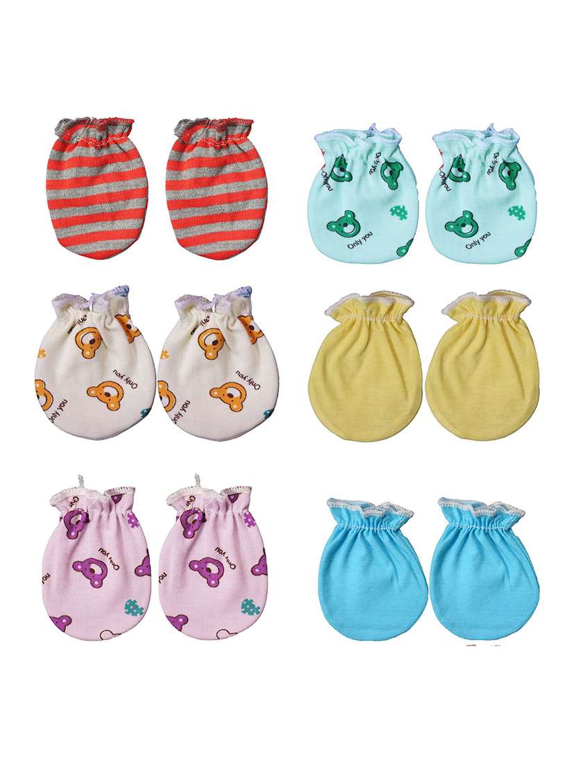 combos pack of multi color mittens gloves