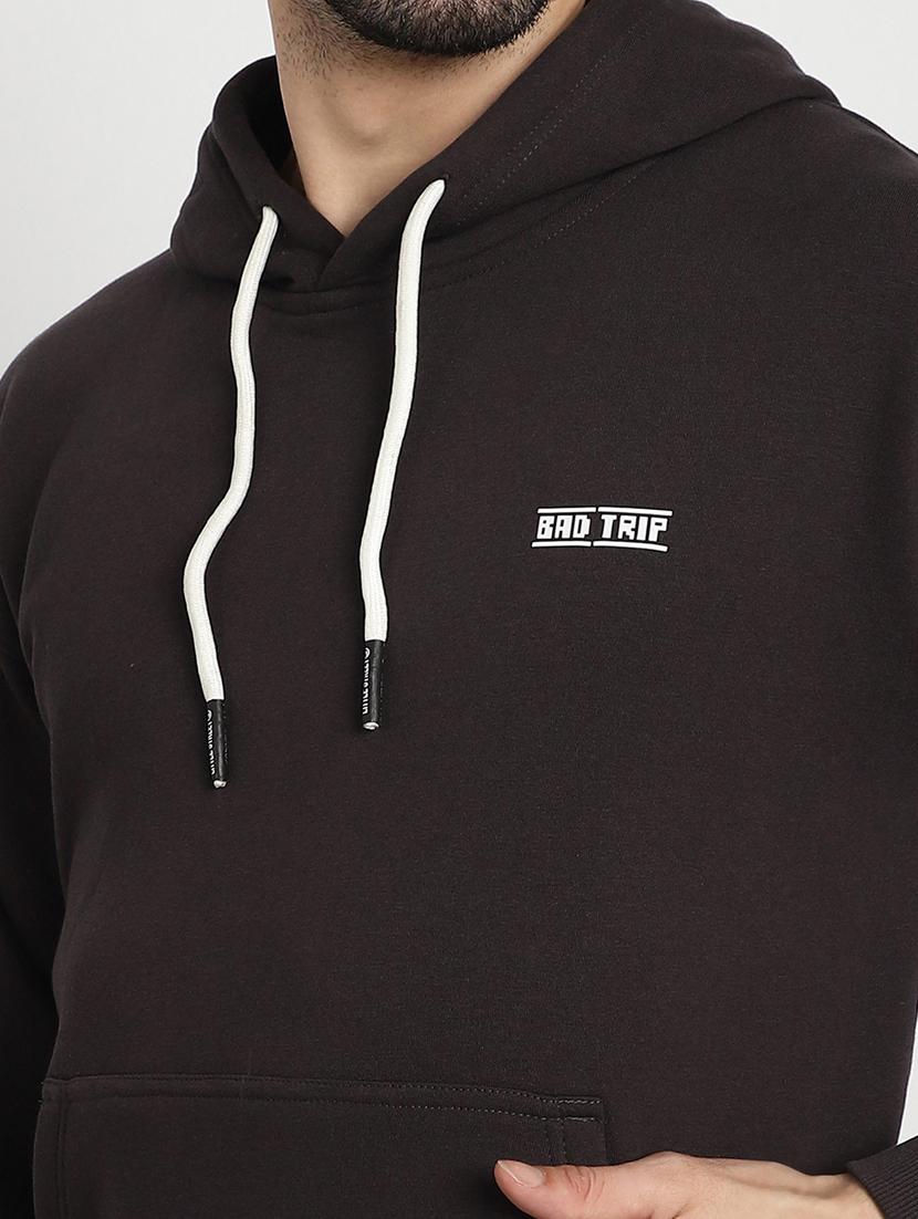 grey back print hooded sweatshirt - 20627199 - Standard Image - 4