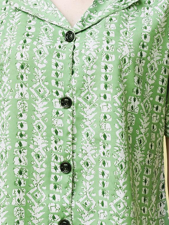 women green printed regular shirt - 20627217 - Standard Image - 4