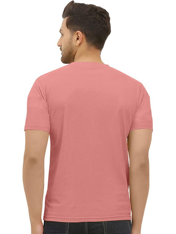peach pink front print regular t-shirt - 20627970 -  Standard Image - 1