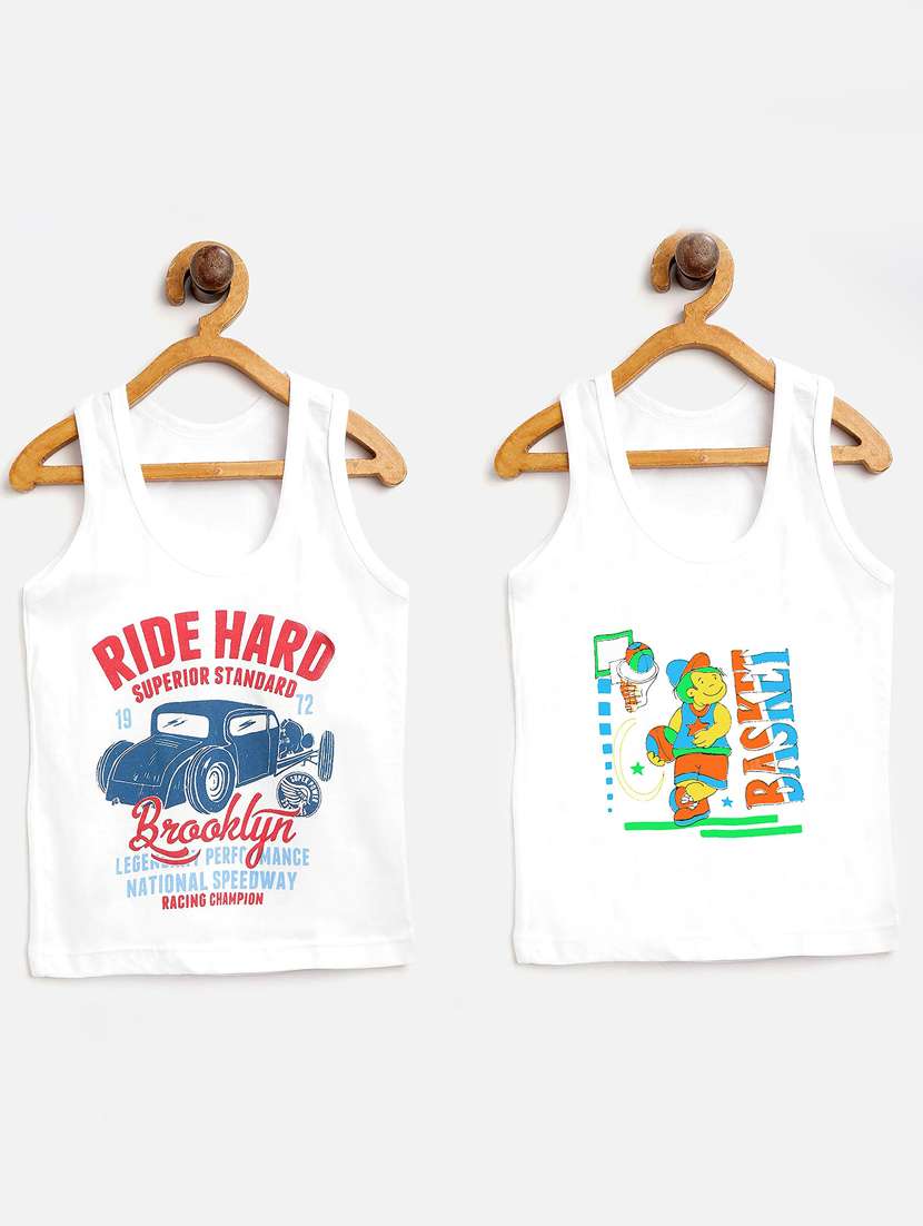 pack of 2 printed vests