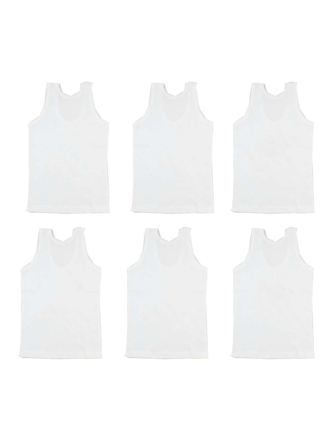 pack of 6 printed vests - 20628083 -  Standard Image - 1