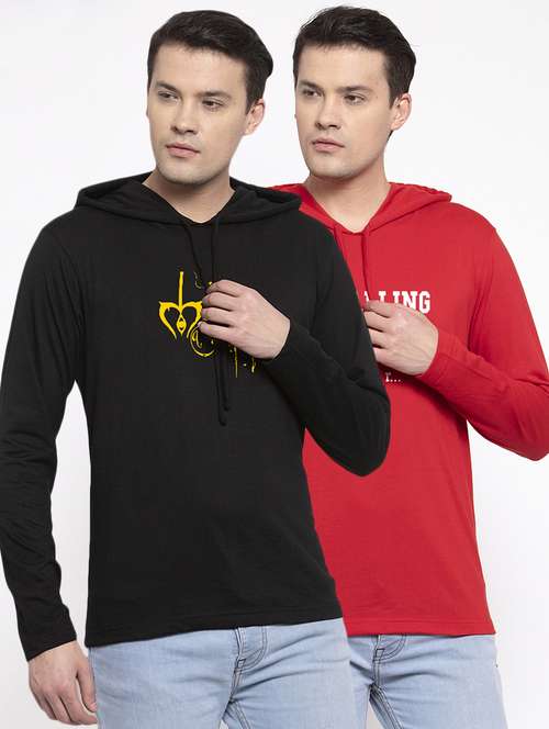 pack of 2 multi colored cotton chest print sweatshirt - 20639578 -  Standard Image - 0