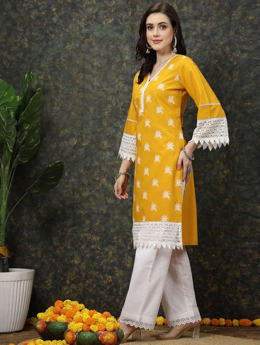 women floral printed straight kurta - 20644355 -  Standard Image - 1