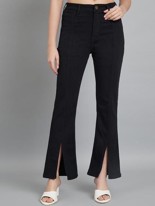 women's plain bootcut jeans - 20644441 - Standard Image - 0