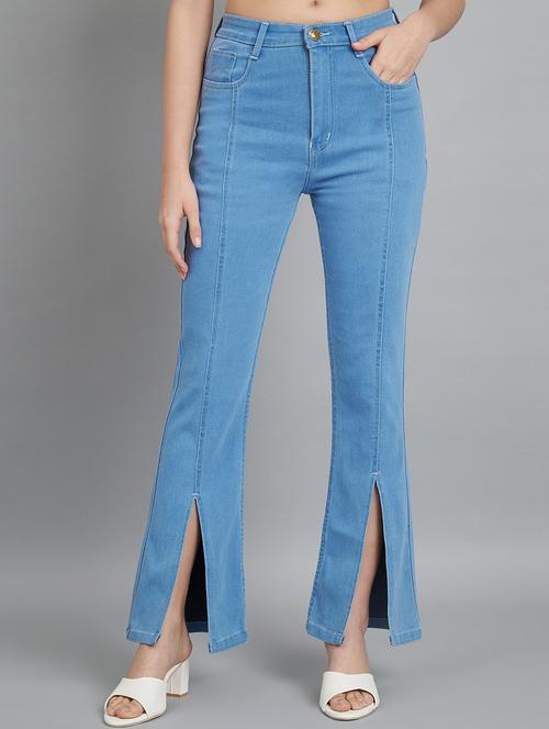 women's plain bootcut jeans - 20644445 - Standard Image - 0