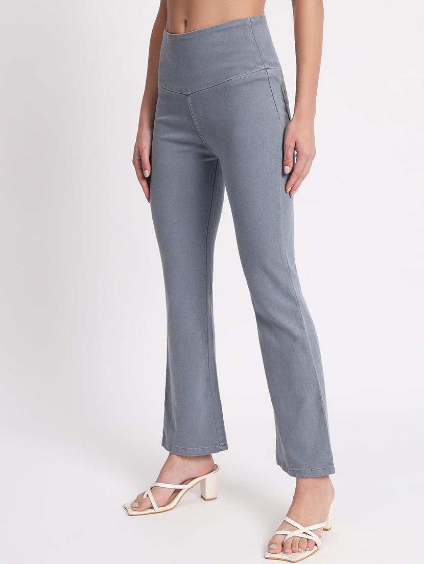 women solid bootcut denim jegging - 20644462 - Standard Image - 1