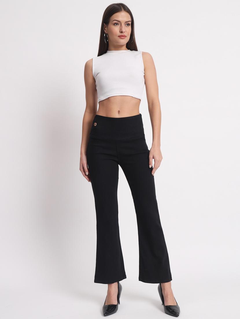 women solid bootcut denim jegging - 20644463 - Standard Image - 4