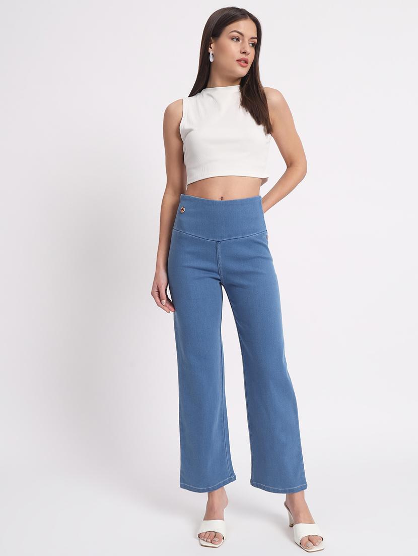 women solid stright fit jegging - 20644465 - Standard Image - 4
