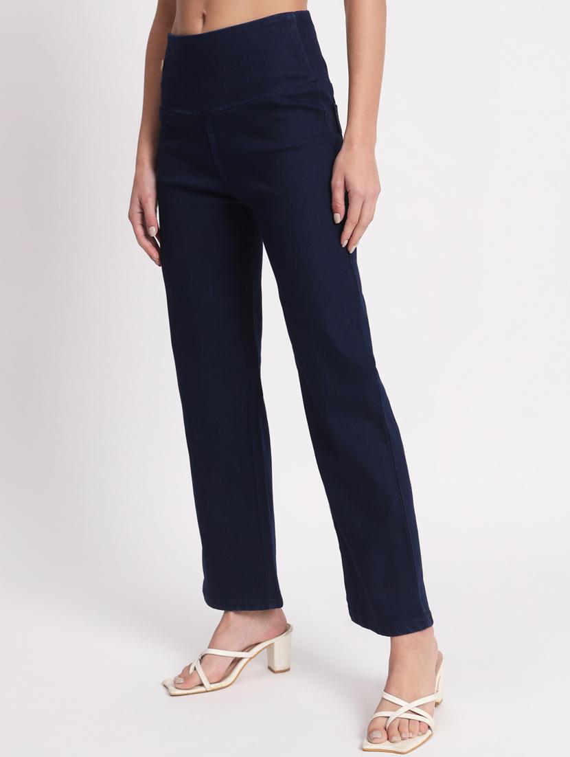 women solid stright fit jegging - 20644466 - Standard Image - 1
