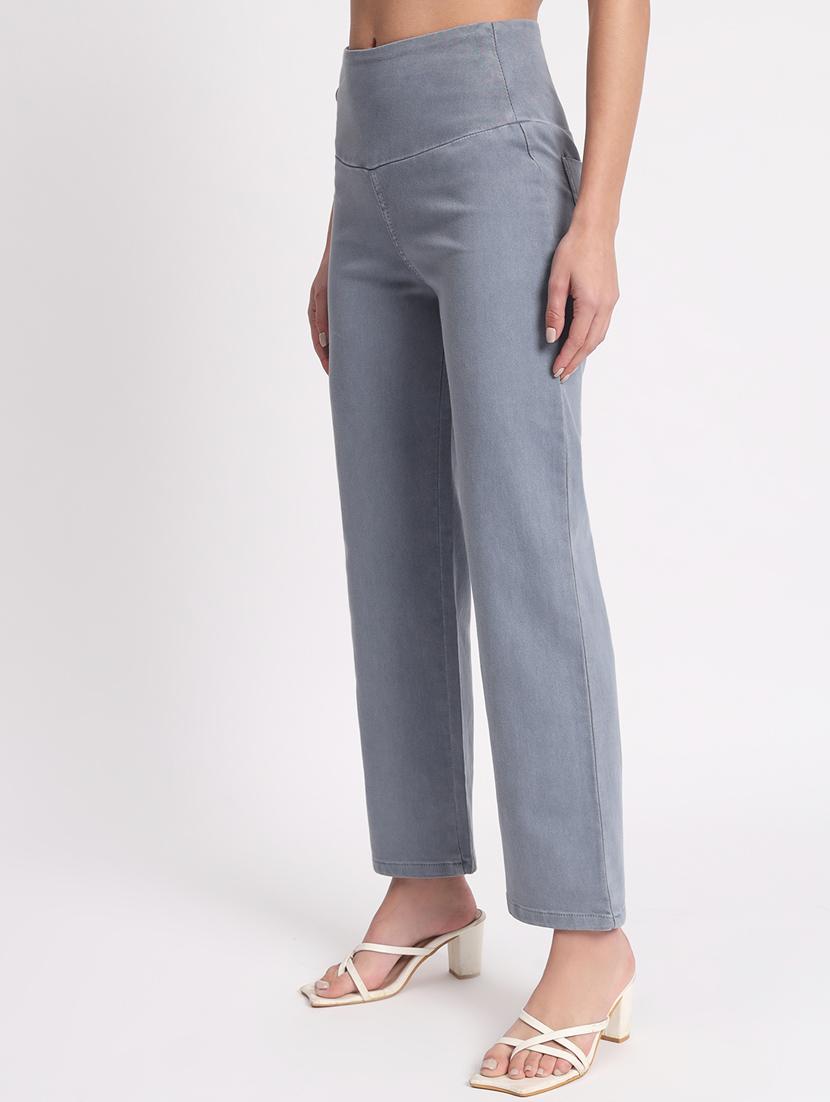 women solid stright fit jegging - 20644467 - Standard Image - 1