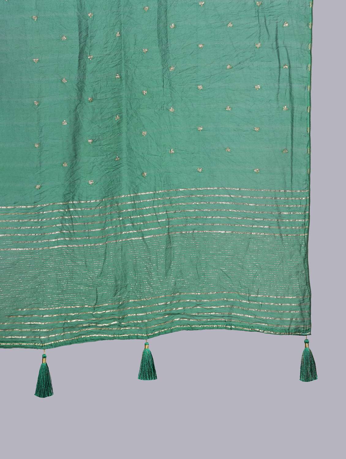 sea green self design dupatta - 20644711 - Standard Image - 4