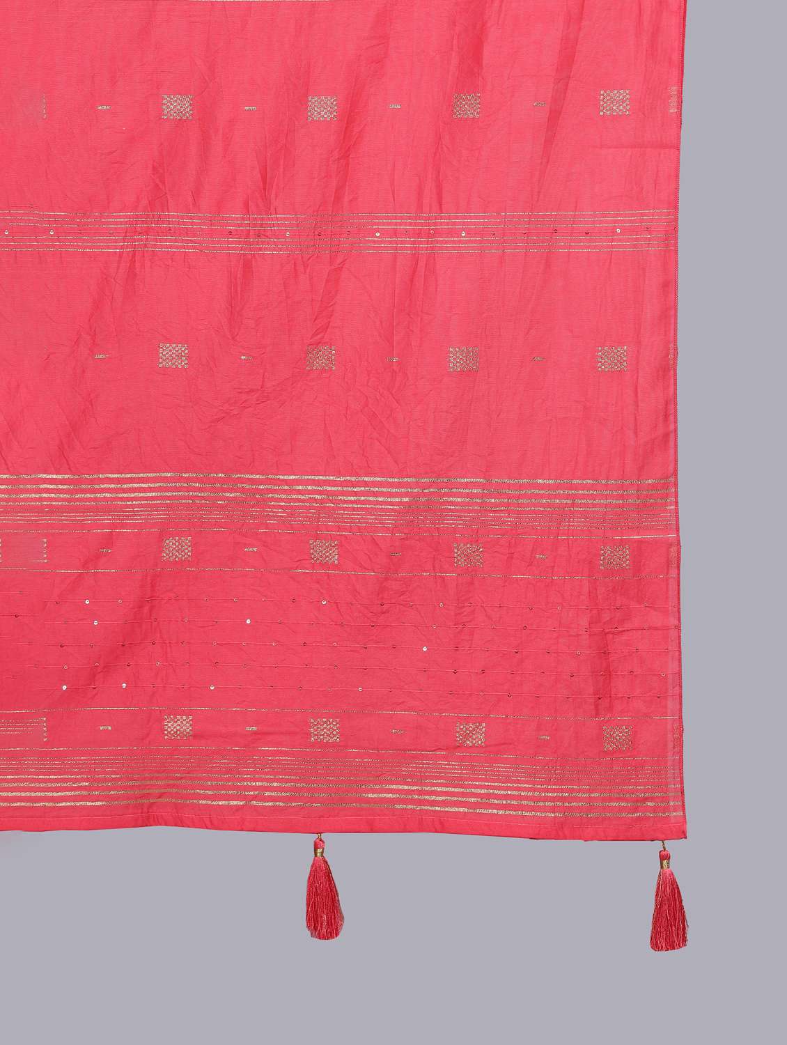 coral self design dupatta - 20644715 - Standard Image - 4