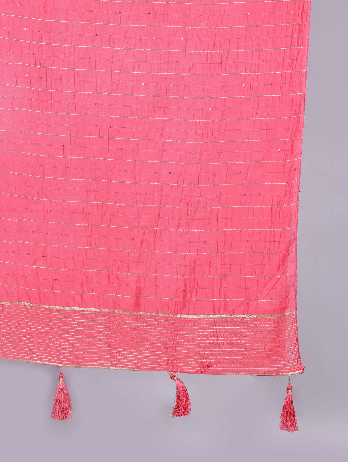 pink self design dupatta - 20644759 - Standard Image - 4