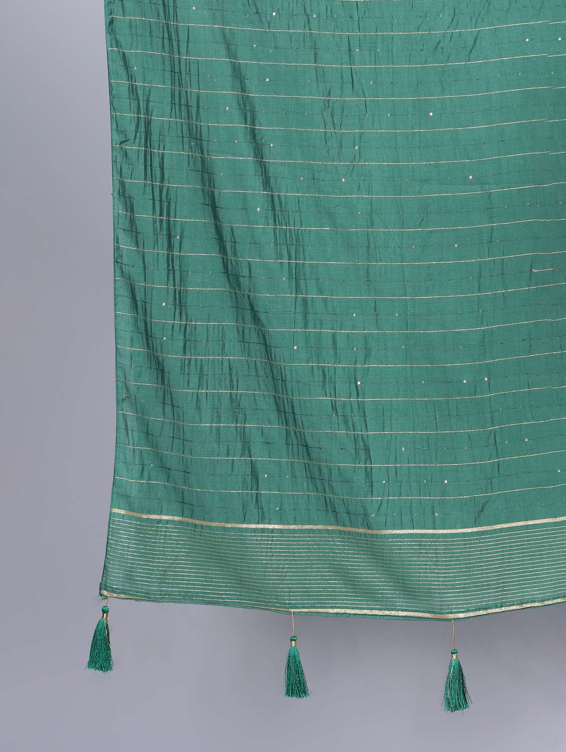 sea green self design dupatta - 20644766 - Standard Image - 4