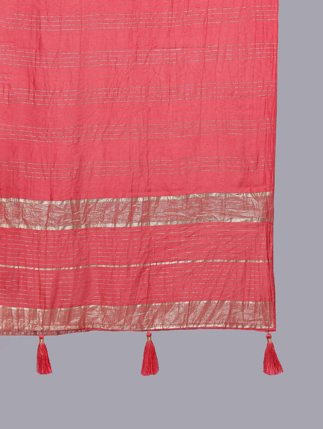 coral self design dupatta - 20644770 - Standard Image - 4