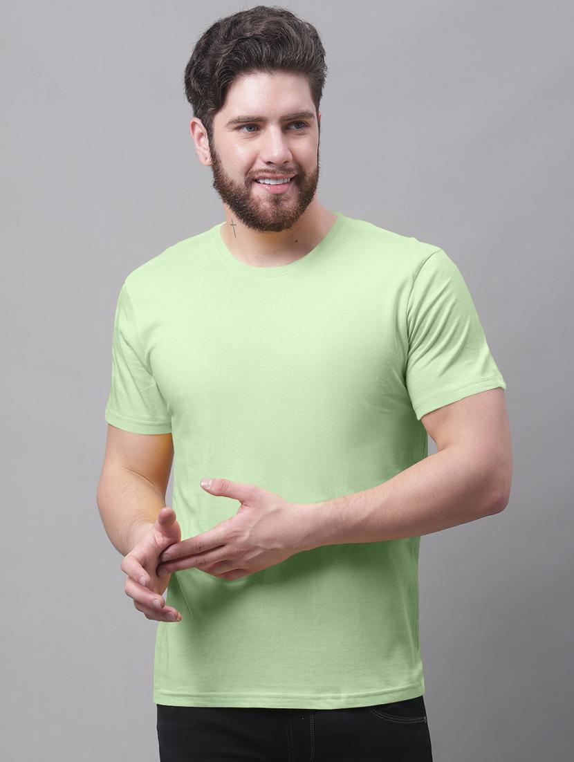 multi colored cotton plain tshirt - 20644862 - Standard Image - 1