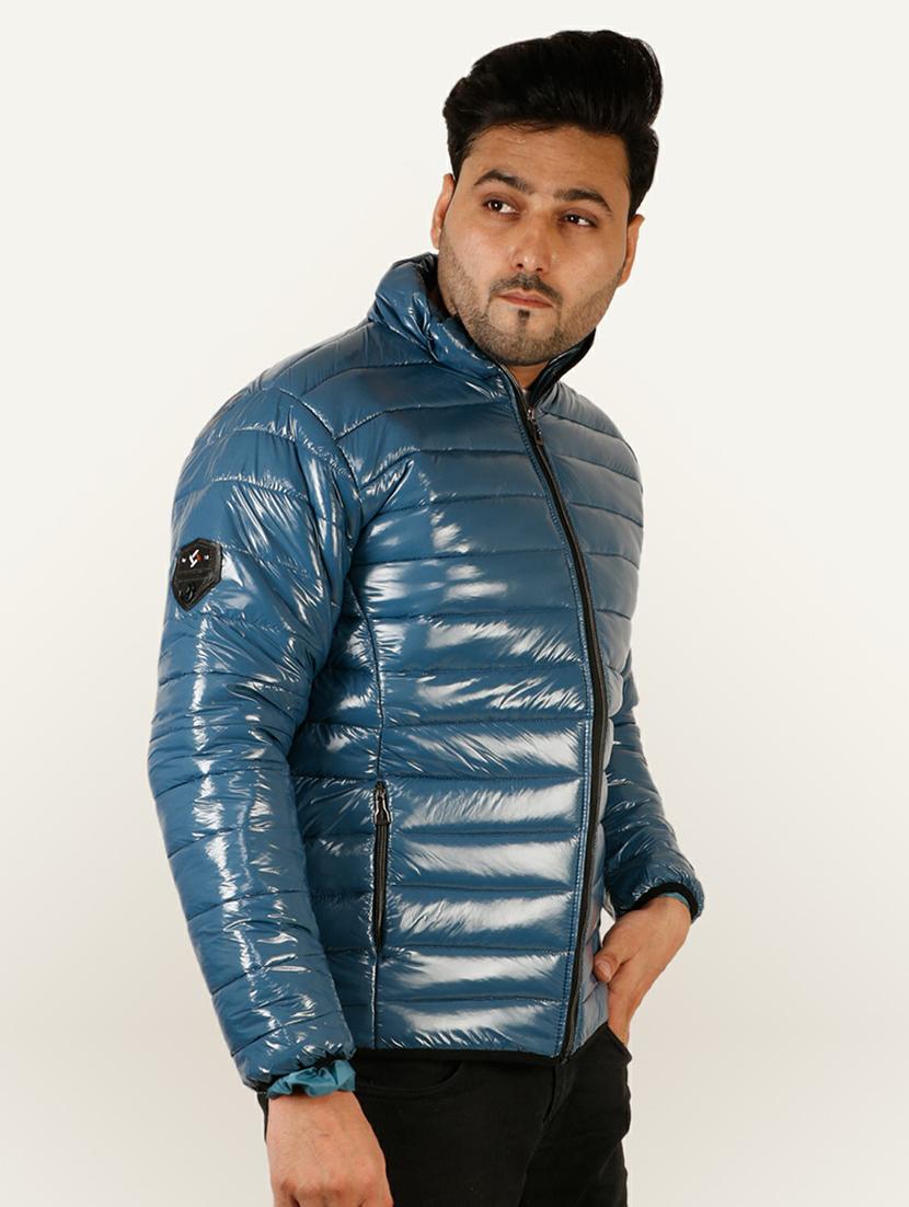 men long sleeved solid quilted jacket - 20644944 - Standard Image - 1