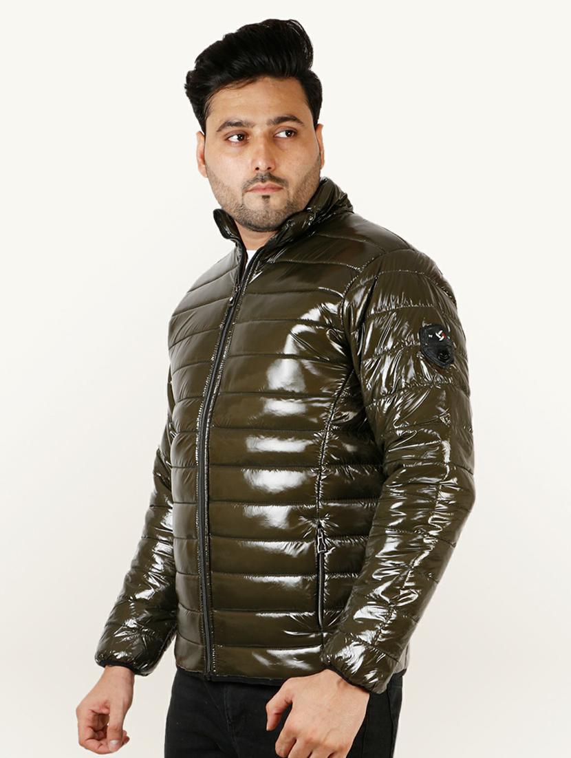 men long sleeved solid quilted jacket - 20644946 - Standard Image - 1