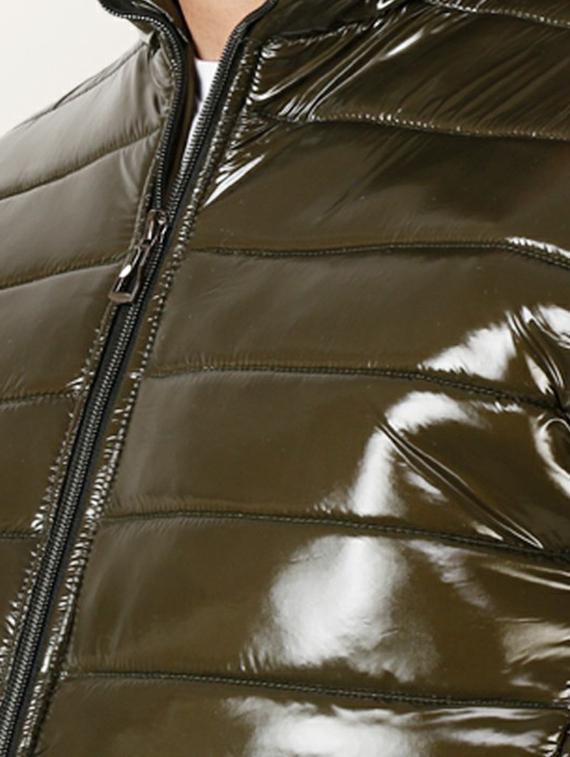 men long sleeved solid quilted jacket - 20644946 - Standard Image - 4