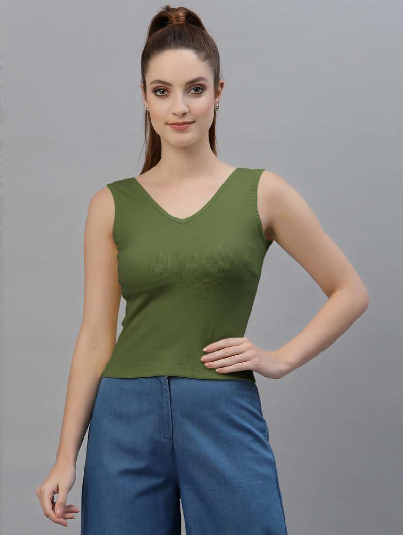 pack of 2 solid sleeveless regular top - 20644993 - Standard Image - 1