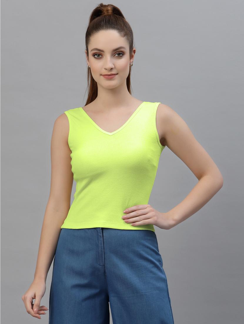 pack of 2 solid sleeveless crop top - 20644995 - Standard Image - 1