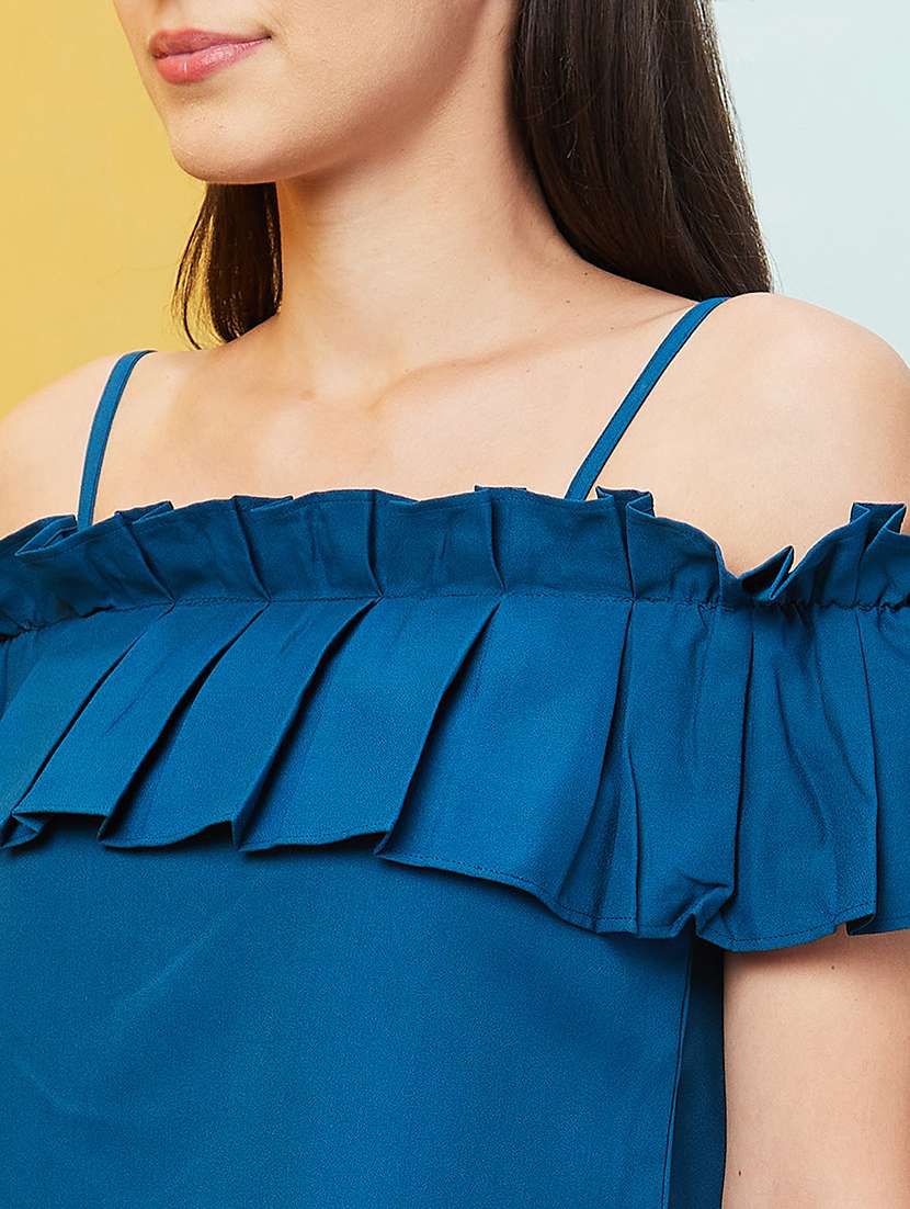 teal solid regular top - 20646117 -  Standard Image - 4