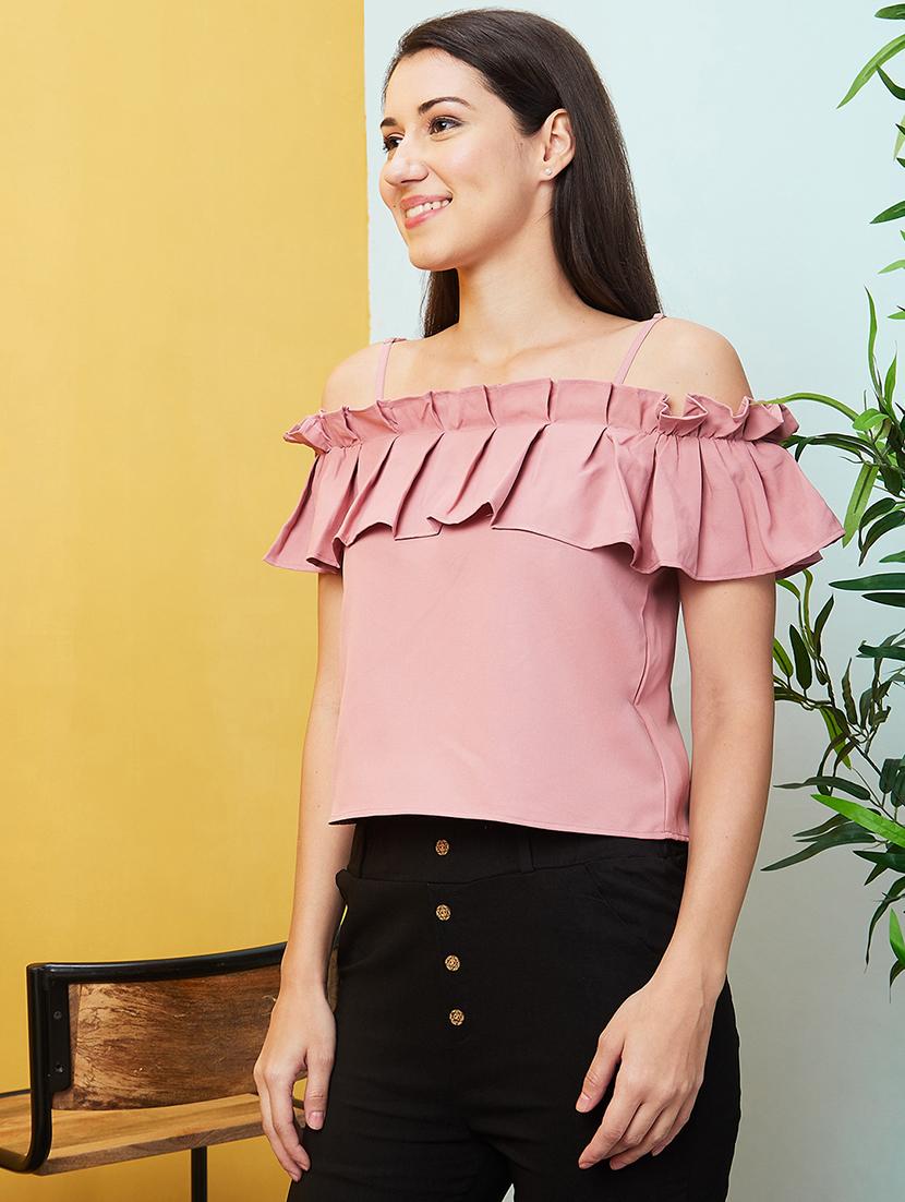 pink solid regular top - 20646118 -  Standard Image - 1