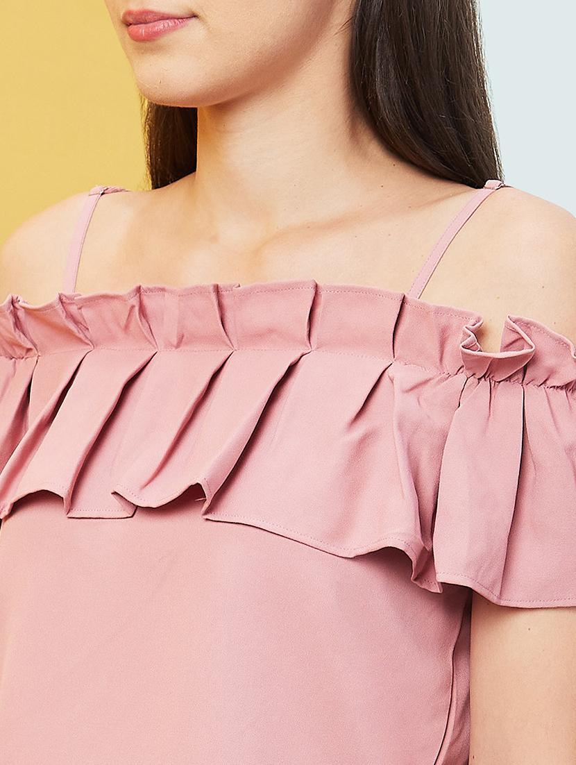 pink solid regular top - 20646118 - Standard Image - 4