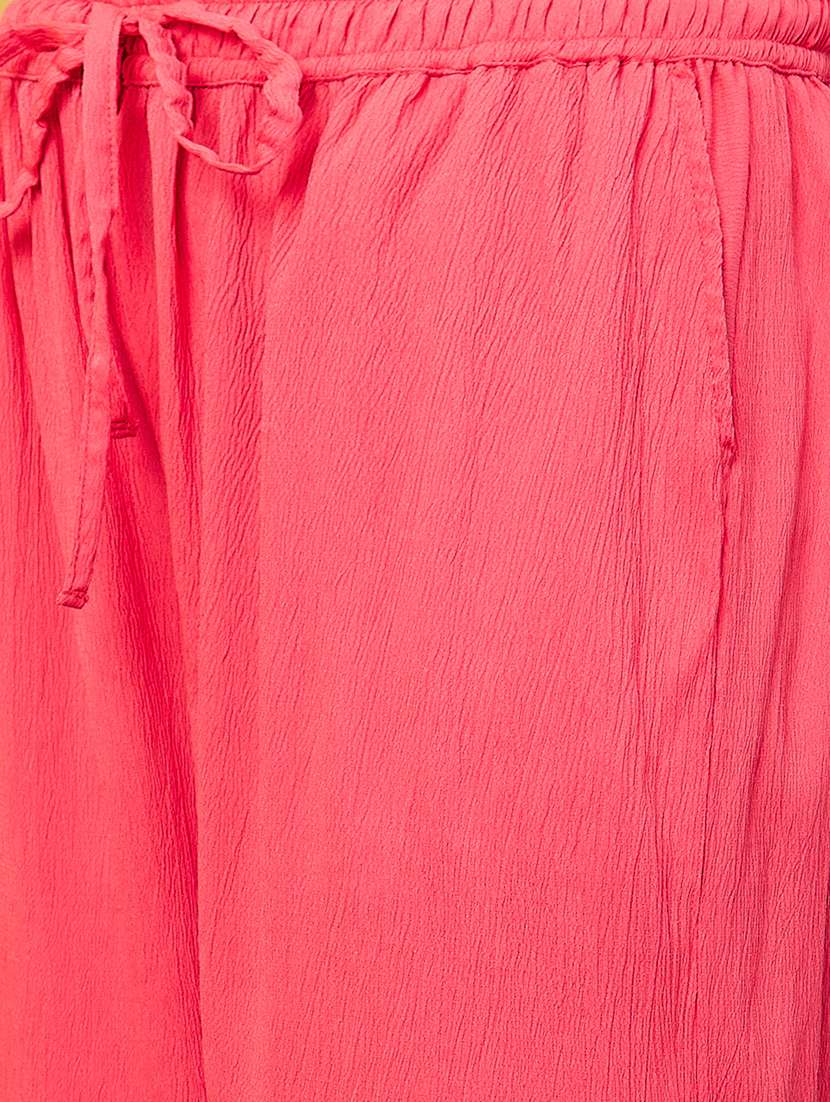 women pink solid shirt and trouser set - 20646129 -  Standard Image - 4