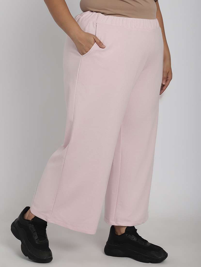 women solid flat front tailored trouser - 20646204 -  Standard Image - 1