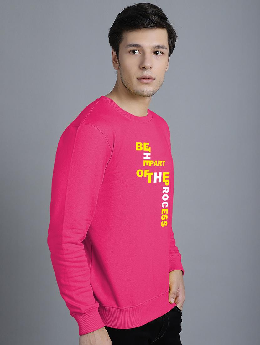 men front print round neck sweatshirt - 20646439 - Standard Image - 1