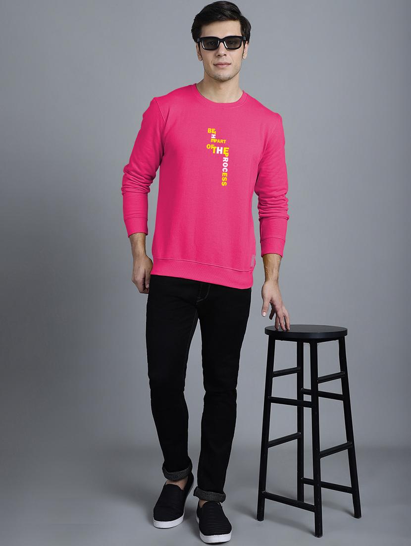 men front print round neck sweatshirt - 20646439 - Standard Image - 4