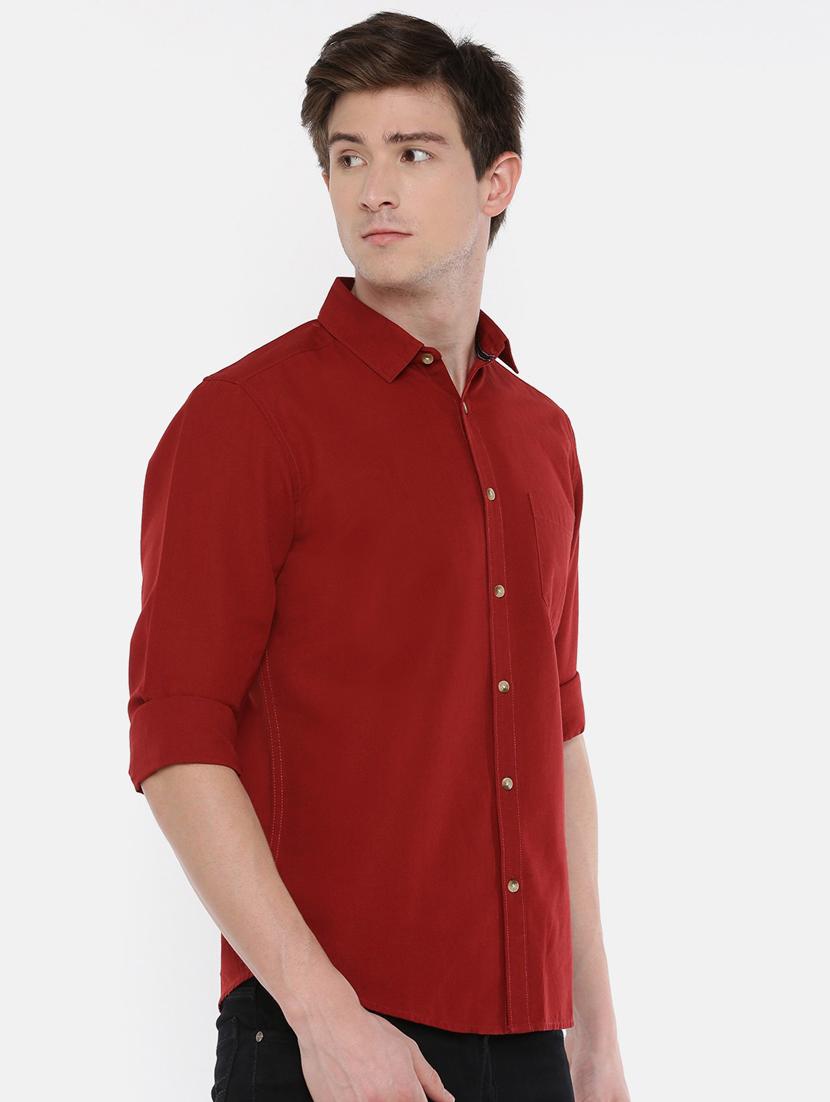 men solid cotton casual shirt - 20649177 - Standard Image - 1