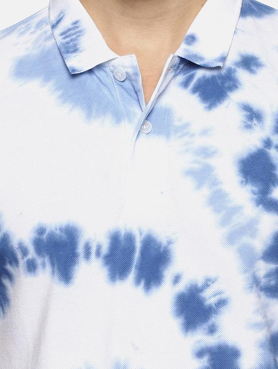 men polo neck tie & dye t-shirt - 20649424 - Standard Image - 4